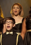 GLEE: New Directions perform at Regionals in the "On My Way" Winter Finale episode of GLEE airing Tuesday, Feb. 21 (8:00-9:00 PM ET/PT) on FOX. Pictured L-R: Lea Michele, Kevin McHale, Dianna Agron and Amber Riley. ©2012 Fox Broadcasting Co. Cr: Adam Rose/FOX