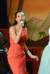 GLEE: Tina (Jenna Ushkowitz, L), Santana (Naya Rivera, C) and Brittany (Heather Morris, R) perform in the "Prom-asaurus" episode of GLEE airing Tuesday, May 8 (8:00-9:00 PM ET/PT) on FOX. ©2012 Fox Broadcasting Co. Cr: Mike Yarish/FOX