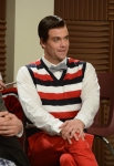 GLEE: Tina bumps her head and sees Puck (Mark Salling) as Blaine in the first hour of a special two-hour "Props/Nationals" episode of GLEE airing Tuesday, May 15 (8:00-10:00 PM ET/PT) on FOX. ©2012 Fox Broadcasting Co. Cr: Mike Yarish/FOX