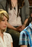 GLEE: Tina bumps her head and sees Sugar (Vanessa Lengies, L) as Quinn and Joe (Samuel Larsen, R) as Mike in the first hour of a special two-hour "Props/Nationals" episode of GLEE airing Tuesday, May 15 (8:00-10:00 PM ET/PT) on FOX. ©2012 Fox Broadcasting Co. Cr: Mike Yarish/FOX