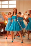 GLEE: The girls perform in the
