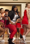 GLEE: Mercedes (Amber Riley, C), Santana (Naya Rivera, L) and Brittany (Heather Morris, R) perform in the "Saturday Night Glee-ver" episode of GLEE airing Tuesday, April 17 (8:00-9:00 PM ET/PT) on FOX. © 2012 Fox Broadcasting Co. Cr: Adam Rose/FOX