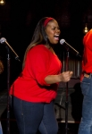 GLEE: Tina (Jenna Ushkowitz, L), Mercedes (Amber Riley, C) and Kurt (Chris Colfer, R) perform in the "Sweet Dreams" episode of GLEE airing Thursday, April 18 (9:00-10:00 PM ET/PT) on FOX. ©2013 Fox Broadcasting Co. Cr: Adam Rose/FOX