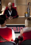 GLEE: Nene Leakes guest-stars (C) in the "Sweet Dreams" episode of GLEE airing Thursday, April 18 (9:00-10:00 PM ET/PT) on FOX. ©2013 Fox Broadcasting Co. Also Pictured Darren Criss and Lauren Potter. Cr: Adam Rose/FOX