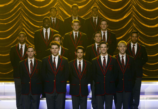 GLEE: The Warblers perform in the "Thanksgiving" episode of GLEE airing Thursday, Nov. 29 (9:00-10:00 PM ET/PT) on FOX. ©2012 Fox Broadcasting Co. CR: Adam Rose/FOX