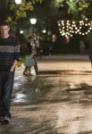 GLEE: Rachel (Lea Michele, L), Finn (Cory Monteith, second from L), Blaine (Darren Criss, third from L) and Kurt (Chris Colfer, R) go for a walk in the "Break Up" episode of GLEE airing Thursday, Oct. 4 (9:00-10:00 PM ET/PT) on FOX. ©2012 Fox Broadcasting Co. Cr: David Giesbrecht/FOX