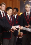GLEE: Blaine (Darren Criss, R) invites the Warblers to watch West Side Story in