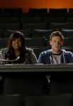 GLEE: L-R: Mike (Harry Shum Jr.), Mercedes (Amber Riley), Finn (Cory Monteith) and Artie (Kevin McHale) judge the auditions for a new musical in the "The Role You Were Born to Play" episode of GLEE airing Thursday, Nov. 8 (9:00-10:00 PM ET/PT) on FOX. ©2012 Fox Broadcasting Co. Cr: Adam Rose/FOX