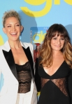 GLEE SEASON FOUR PREMIERE SCREENING AND VIP RECEPTION: Cast members Kate Hudson (L) and Lea Michele arrive on the red carpet for the GLEE SEASON FOUR PREMIERE SCREENING AND VIP RECEPTION on Weds. Sept. 12 at Paramount Studios in Hollywood, CA. CR: Scott Kirkland/FOX