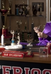 GLEE: Sue (Jane Lynch) glues together a trophy in "The Spanish Teacher" episode of GLEE airing Tuesday, Feb. 7 (8:00-9:00 PM ET/PT) on FOX. ©2012 Fox Broadcasting Co. Cr: Adam Rose/FOX