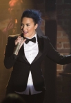 GLEE: Dani (guest star Demi Lovato) performs in the "Trio" episode of GLEE airing Tuesday, March 4 (8:00-9:00 PM ET/PT) on FOX. ©2014 Fox Broadcasting Co. CR: Adam Rose/FOX