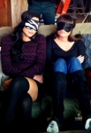 Glee 4x17 - Guilty Pleasures - Santana and Rachel Masks