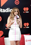 poses backstage at the iHeartRadio Music Festival held at the MGM Grand Garden Arena on September 24, 2011 in Las Vegas, Nevada.