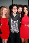 LOS ANGELES, CA - DECEMBER 02: Il Volo, Singers Hailey Reinhart, Pia Toscano and Casey Abrams attending The 4th Annual Holiday Tree Lighting At L.A. LIVE on December 2, 2011 in Los Angeles, California. (Photo by Todd Oren/WireImage) *** Local Caption *** Hailey Reinhart;Pia Toscano;Il Volo;Casey Abrams;