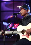 LOS ANGELES, CA - DECEMBER 02: Javier Colon performing at The 4th Annual Holiday Tree Lighting At L.A. LIVE on December 2, 2011 in Los Angeles, California. (Photo by Todd Oren/WireImage) *** Local Caption *** Javier Colon;