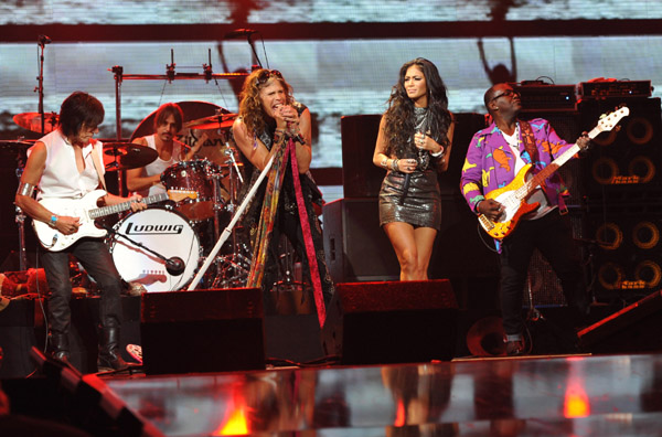 perform onstage at the iHeartRadio Music Festival held at the MGM Grand Garden Arena on September 24,  2011 in Las Vegas,  Nevada.
