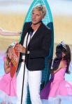TEEN CHOICE 2012: Presenter Ellen Degeneres during the TEEN CHOICE 2012, airing LIVE Sunday, July 22 (8:00-10:00 PM ET live/PT tape-delayed) on FOX at the Gibson Amphitheater, Universal City, CA. CR: Michale Yarish/FOX