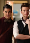 GLEE: Blaine (Darren Criss, L) and Kurt (Chris Colfer, R) hang out in "The New Rachel," the Season Four premiere episode of GLEE airing on a new night and time Thursday, Sept. 13 (9:00-10:00 PM ET/PT) on FOX. ©2012 Fox Broadcasting Co. Cr: Adam Rose/FOX