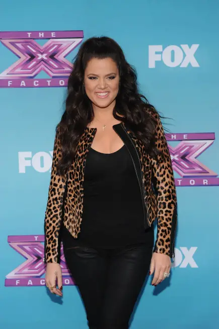 THE X FACTOR: Khloe Kardashian at THE X FACTOR Final Three Red Carpet and Press Conference, Monday, Dec. 17 in Los Angeles, CA. CR: Ray Mickshaw / FOX.