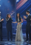 THE X FACTOR: Finale: L-R: Simon Cowell, Melanie Amaro, Nicole Scherziner, Steve Jones and Josh Krajcik on THE X FACTOR Dec. 22 (8:00-10:00 PM ET/PT) on FOX. THE X FACTOR Finale airs Wed., Dec. 21 and Thurs., Dec. 22 on FOX. CR: Ray Mickshaw / FOX.