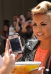 THE X FACTOR: Demi Lovato arrives at the taping of THE X FACTOR in Greensboro, NC. Sunday, July 8. THE X FACTOR airs on FOX. CR: Craig Blankenhorn/ FOX.