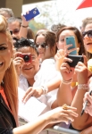THE X FACTOR: Demi Lovato arrives at the taping of THE X FACTOR in Greensboro, NC. Sunday, July 8. THE X FACTOR airs on FOX. CR: Ray Mickshaw / FOX.