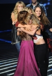 THE X FACTOR: Top 10 to 9 Elimination: Judge Paula Abdul (C) and Lakoda Rayne on THE X FACTOR airing Thursday, Nov. 17 (8:00-9:00 PM ET/PT) on FOX. CR: Ray Mickshaw / FOX.
