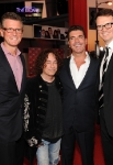 THE X FACTOR: (L-R) President, Entertainment, FOX Broadcasting Kevin Reilly, President of Alternative Entertainment at FOX, Mike Darnell, judge Simon Cowell and Chairman, Entertainment Fox Networks Group Peter Rice arrive at FOX's "The X Factor" World Premiere Screening Event at the Arclight Cinerama Dome on September 14, 2011 in Hollywood, California. The two-night series premiere of THE X FACTOR airs on Wednesday, September 21 (8-10pm ET/PT) and Thursday, September 22 (8-10pm ET/PT) on FOX. (Photo by Frank Micelotta/PictureGroup)
