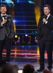 AMERICAN IDOL: Host Ryan Seacrest and special guest Brian Dunkleman open the AMERICAN IDOL Finale airing Thursday, April 7 (8:00-10:06 PM ET Live/PT tape-delayed) on FOX. © 2016 FOX Broadcasting Co. Cr: Ray Mickshaw/FOX