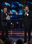 AMERICAN IDOL: Host Ryan Seacrest and special guest Brian Dunkleman open the AMERICAN IDOL Finale airing Thursday, April 7 (8:00-10:06 PM ET Live/PT tape-delayed) on FOX. © 2016 FOX Broadcasting Co. Cr: Ray Mickshaw/FOX