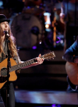THE VOICE -- "Live Top 10" Episode 1015B -- Pictured: Sawyer Fredericks -- (Photo by: Tyler Golden/NBC)