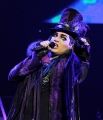 Singer Adam Lambert performs onstage during his "Glam Nation 2010 Tour' at Club Nokia on December 16, 2010 in Los Angeles, California.