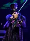 Singer Adam Lambert performs onstage during his "Glam Nation 2010 Tour' at Club Nokia on December 16, 2010 in Los Angeles, California.