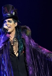 Singer Adam Lambert performs onstage during his "Glam Nation 2010 Tour' at Club Nokia on December 16, 2010 in Los Angeles, California.