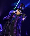 Singer Adam Lambert performs onstage during his "Glam Nation 2010 Tour' at Club Nokia on December 16, 2010 in Los Angeles, California.