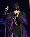Singer Adam Lambert performs onstage during his "Glam Nation 2010 Tour' at Club Nokia on December 16, 2010 in Los Angeles, California.