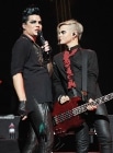 Adam Lambert performs on stage at JCB Hall on October 6, 2010 in Tokyo, Japan.