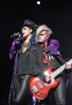 Adam Lambert performs on stage at JCB Hall on October 6, 2010 in Tokyo, Japan.