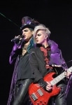 Adam Lambert performs on stage at JCB Hall on October 6, 2010 in Tokyo, Japan.