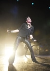 Adam Lambert performs on stage at JCB Hall on October 6, 2010 in Tokyo, Japan.