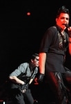 Adam Lambert performs on stage at JCB Hall on October 6, 2010 in Tokyo, Japan.