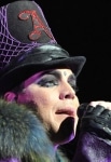 Adam Lambert performs on stage at JCB Hall on October 6, 2010 in Tokyo, Japan.