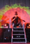 Adam Lambert performs on stage at JCB Hall on October 6, 2010 in Tokyo, Japan.