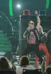 AMERICAN IDOL: Idol top 12 finalist James Durbin performs with special guest Judas Priest during the season ten AMERICAN IDOL GRAND FINALE at the Nokia Theatre on Weds. May 25, 2011 in Los Angeles, California. CR: Michael Becker/FOX
