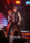 AMERICAN IDOL: Idol top 12 finalist James Durbin performs with special guest Judas Priest during the season ten AMERICAN IDOL GRAND FINALE at the Nokia Theatre on Weds. May 25, 2011 in Los Angeles, California. CR: Michael Becker/FOX