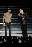 AMERICAN IDOL: Idol finalist Scotty McCreery performs with special guest Tim McGraw during the season ten AMERICAN IDOL GRAND FINALE at the Nokia Theatre on Weds. May 25, 2011 in Los Angeles, California. CR: Michael Becker/FOX