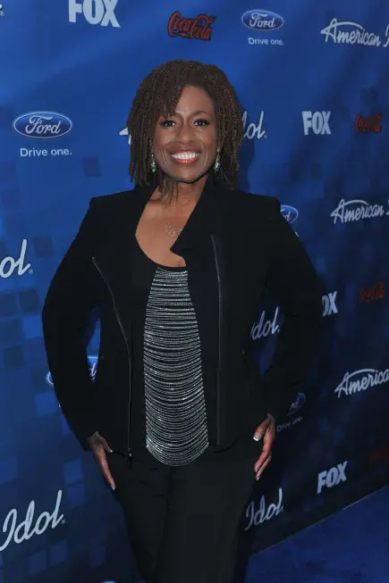 AMERICAN IDOL: AMERICAN IDOL Vocal Coach Debra Byrd arrives on the red carpet at the AMERICAN IDOL TOP 13 FINALIST PARTY on Thursday, March 3 at The Grove in Los Angeles, CA.