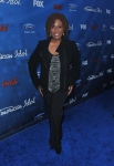 AMERICAN IDOL: AMERICAN IDOL Vocal Coach Debra Byrd arrives on the red carpet at the AMERICAN IDOL TOP 13 FINALIST PARTY on Thursday, March 3 at The Grove in Los Angeles, CA.