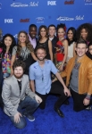 AMERICAN IDOL: AMERICAN IDOL Finalists (Clockwise from Left) Lauren Alaina, Thia Megia, Hayley Reinhart, Jacob Lusk, Karen Rodriguez, Scott McReery, Naima Adedapo, Pia Toscano, Ashthon Jones, Stefano Langone, James Durbin, Paul McDonald and Casey Abrams arrive on the red carpet at the AMERICAN IDOL TOP 13 FINALIST PARTY on Thursday, March 3 at The Grove in Los Angeles, CA.