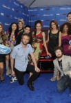 AMERICAN IDOL: AMERICAN IDOL Finalists (Clockwise from Left) Jacob Lusk, Haley Reinhart, Thia Megia, Lauren Alaina, Stefano Langone, Naima Adedapo, Karen Rodriguez, Ashthon Jones, James Durbin, Scott McReery, Pia Toscano, Casey Abrams and Pail McDonald arrive on the red carpet at the AMERICAN IDOL TOP 13 FINALIST PARTY on Thursday, March 3 at The Grove in Los Angeles, CA.